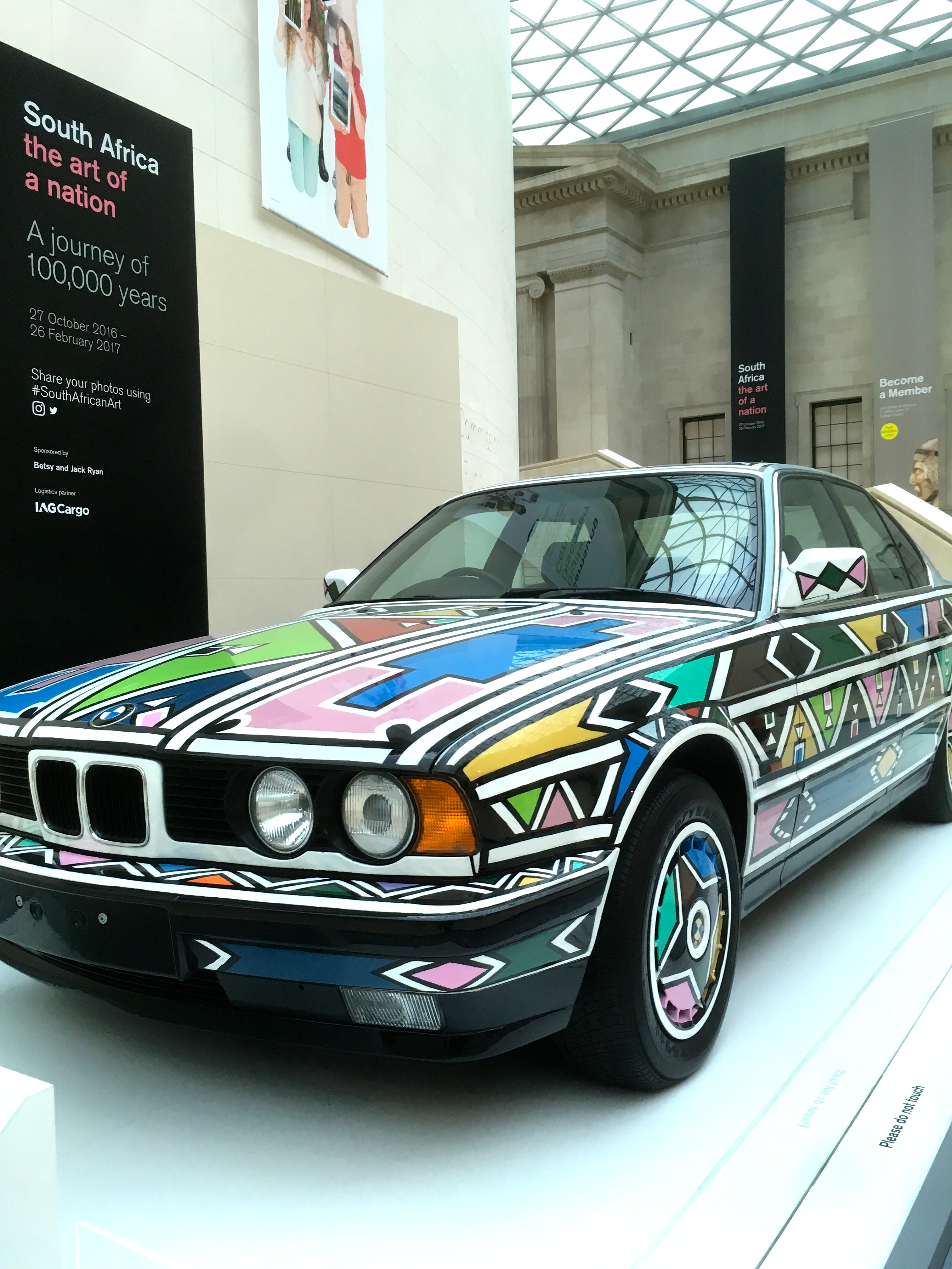 Car transformed into Ndebele Art